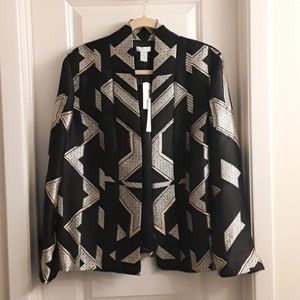 Black and gold emboss jacket